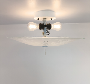 Square Swirl Scroll Ceiling Light