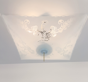 Square Swirl Scroll Ceiling Light