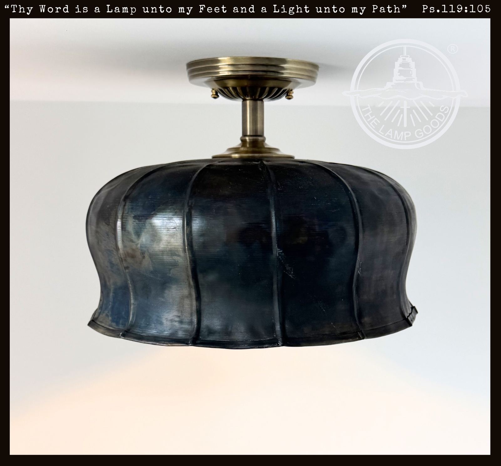 Cottage Forged Metal Ceiling Light | The Lamp Goods