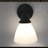 Milk Glass 6" Waffle Sconce - The Lamp Goods