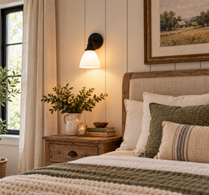 Milk Glass 6" Waffle Sconce - The Lamp Goods