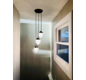 Acorn Glass Pendant Light Chandelier Trio