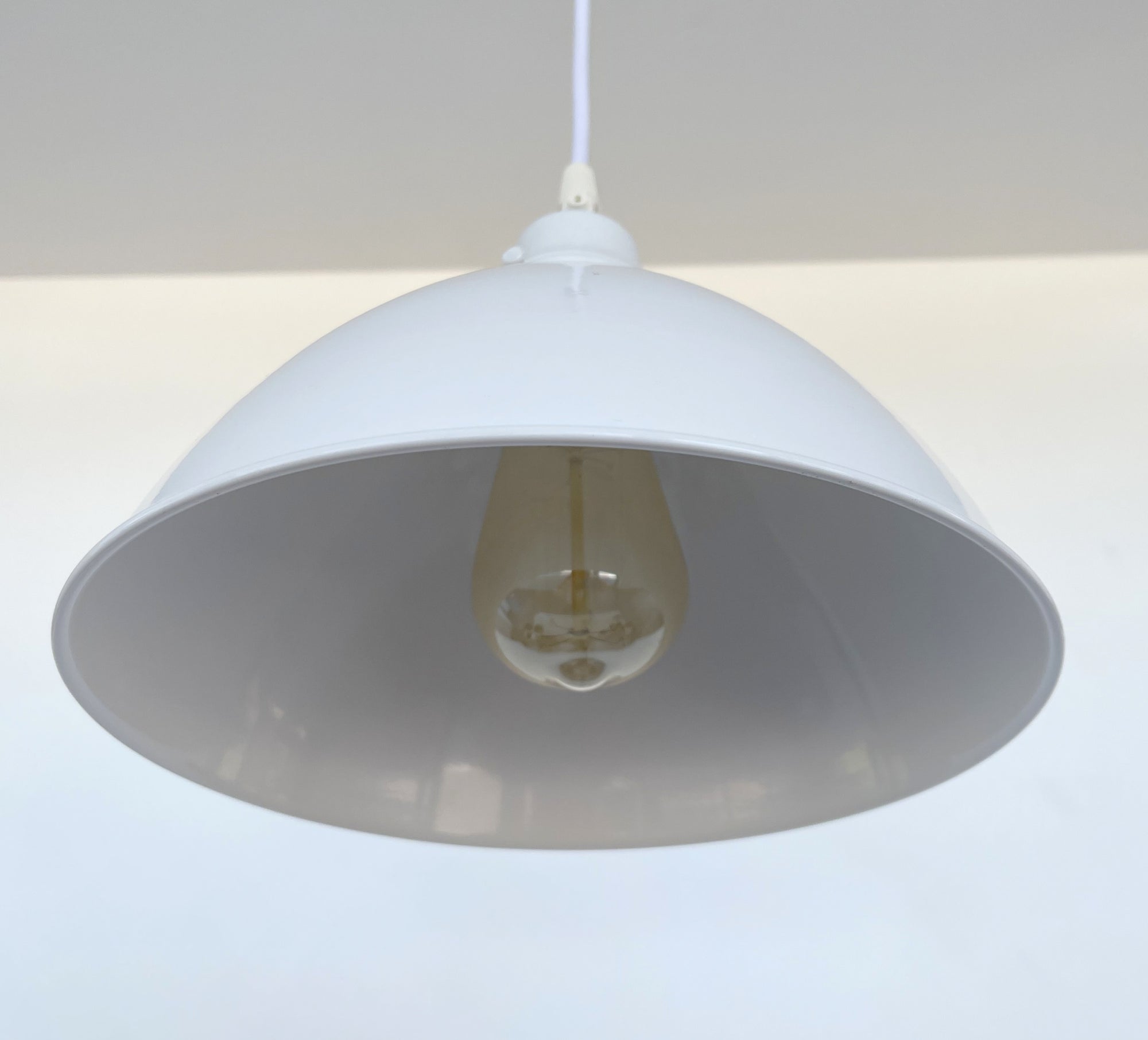 All Large White Enamel Farmhouse Pendant Light