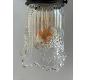 Antique Diamond Floral Flare Wall Sconce Light - The Lamp Goods