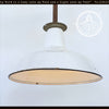 Large ORIGINAL FARM BARN White Enamel Pendant Light