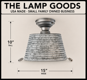 Barnstead Galvanized Wash Tub Flush Mount