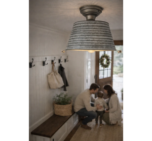 Barnstead Galvanized Wash Tub Flush Mount