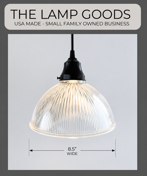Heavy Classic Holophane Dome | 8.5" Width - The Lamp Goods