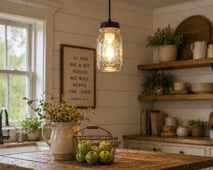 Mason Jar Pendant Light NEW Quart - The Lamp Goods