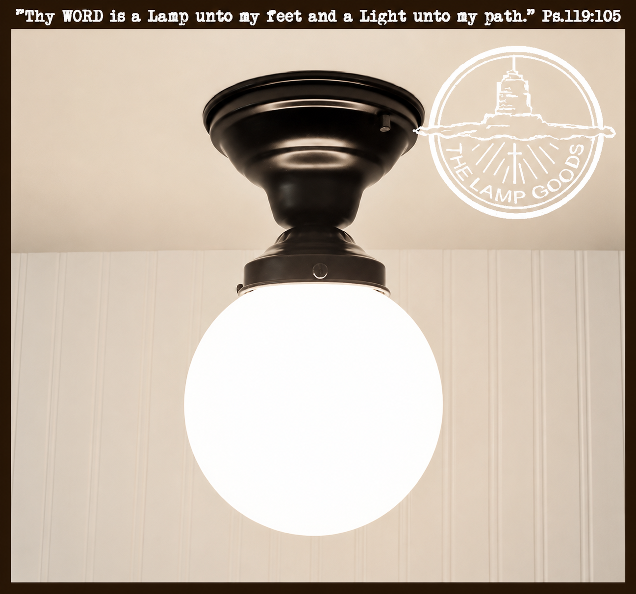 Milk Glass Globe Ceiling Light | 6"