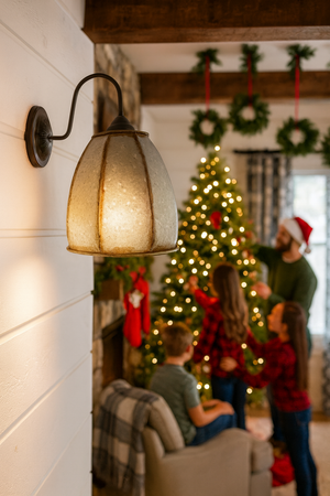 Rustic Octagon Galvanized Dome Industrial Sconce