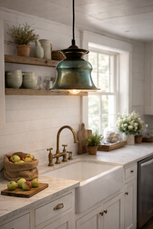 Orchard Patina Farmhouse Pendant - The Lamp Goods