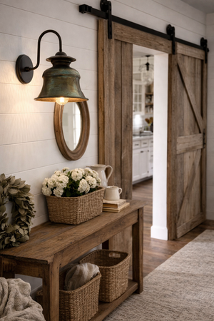 Orchard Patina Farmhouse Wall Sconce - The Lamp Goods