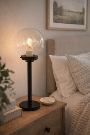 Classic Clear Globe Table Lamp