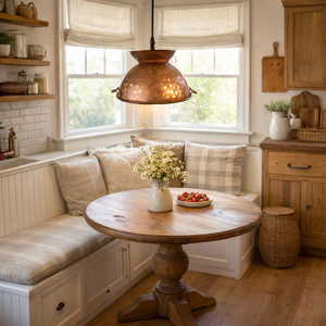 Artisan Copper Colander Pendant Light