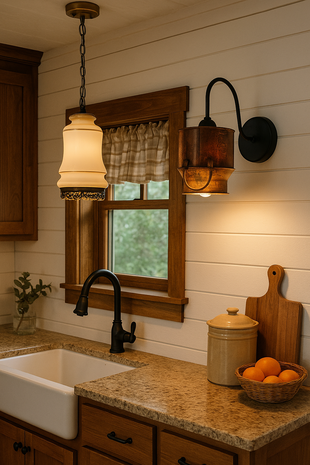 Rustic Weathered Milk Can Farmhouse Wall Sconce