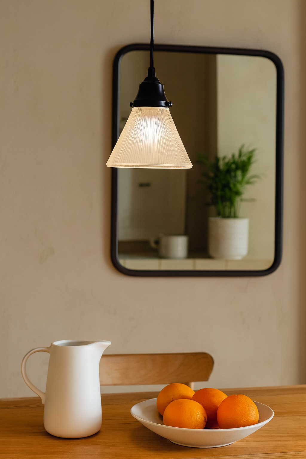 Frosted Vintage Small Holophane