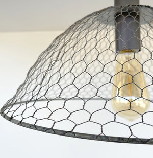 CHICKEN WIRE Farmhouse Ceiling Light