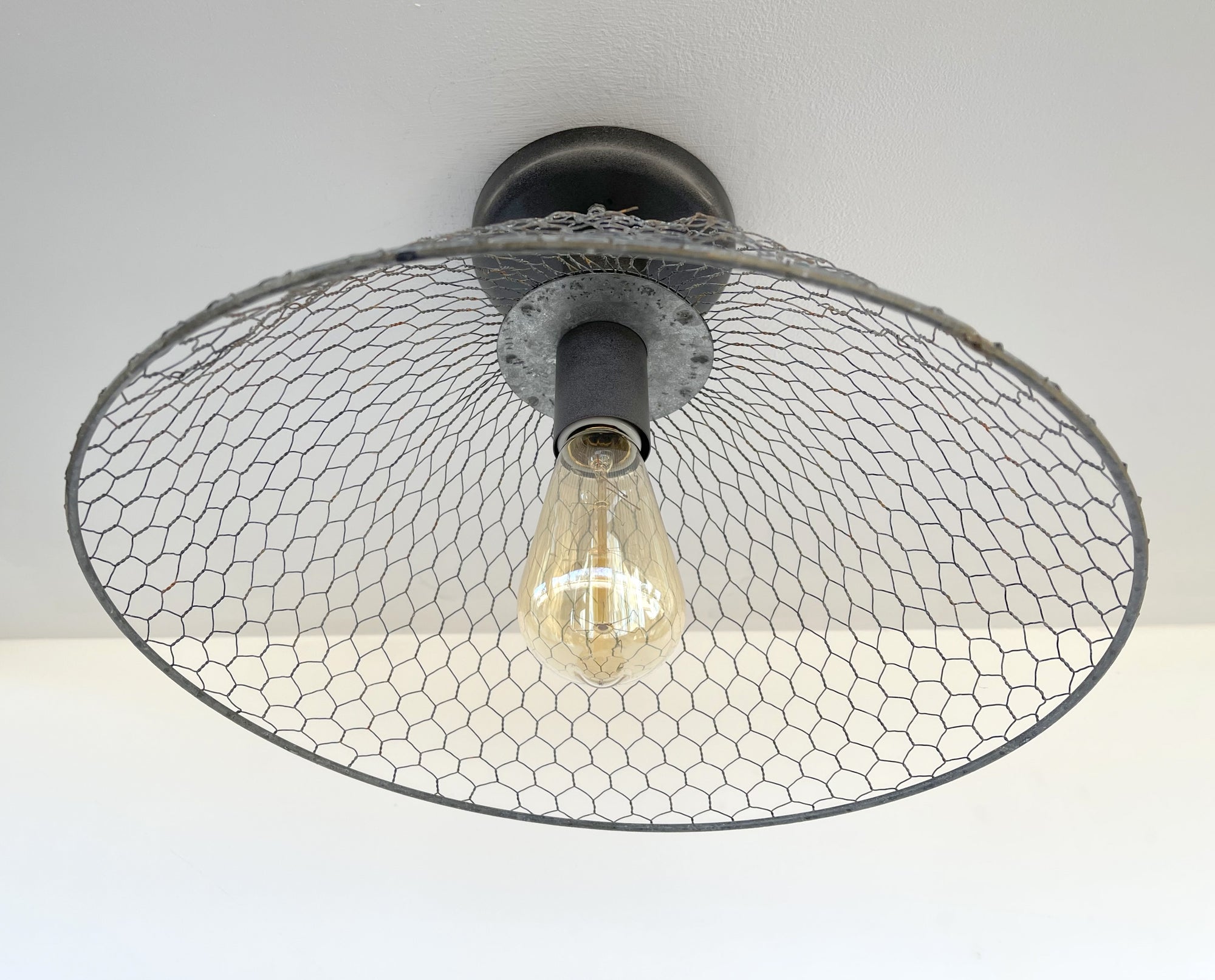 CHICKEN WIRE Farmhouse Ceiling Light