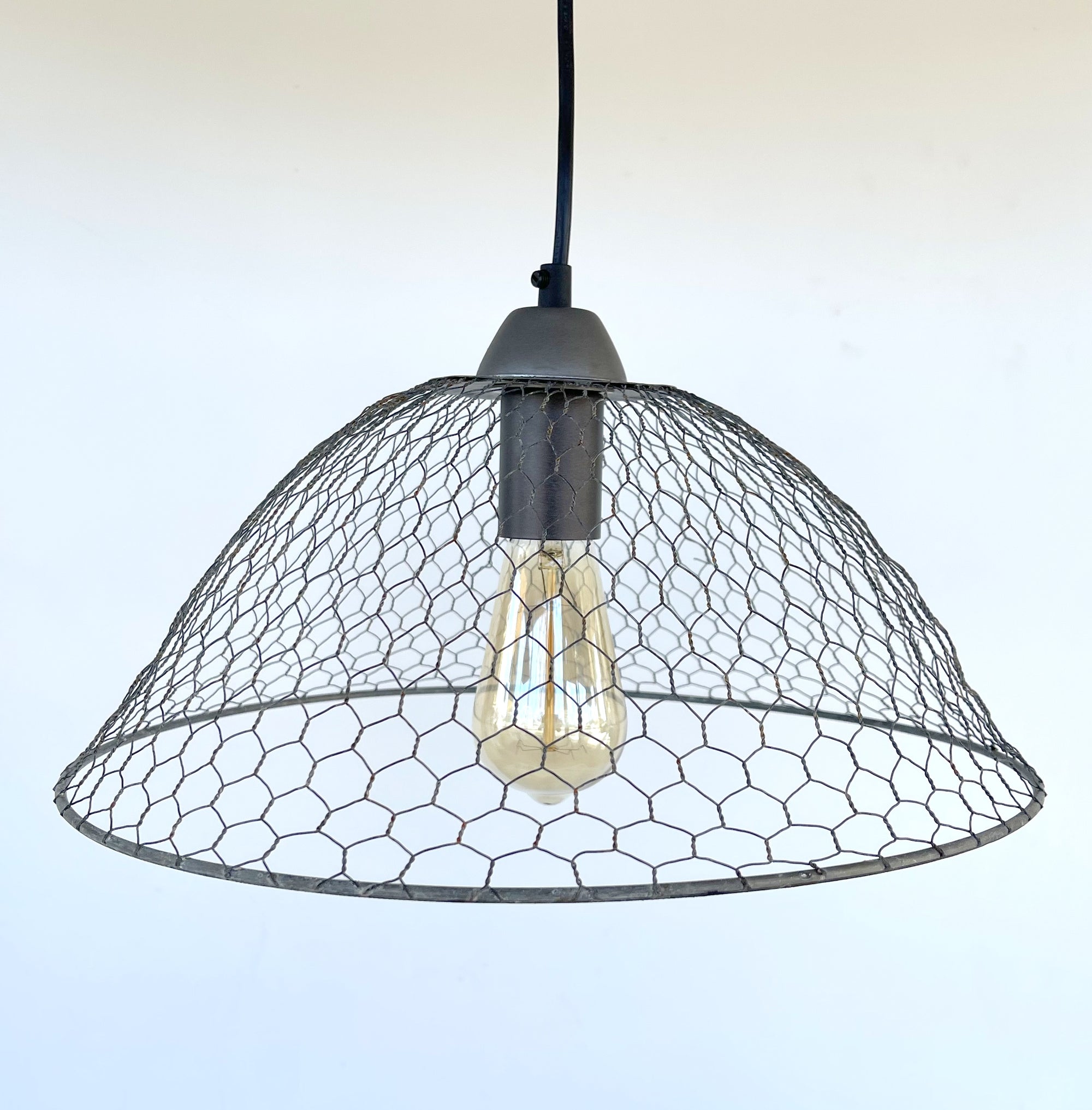 Chicken Wire Farmhouse Pendant Light