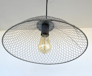 Chicken Wire Farmhouse Pendant Light