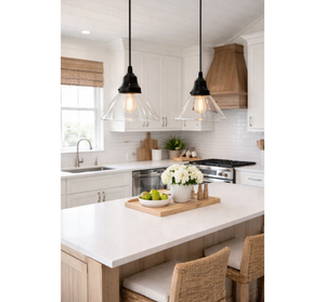 Classic Clear Flared Glass Pendant - The Lamp Goods