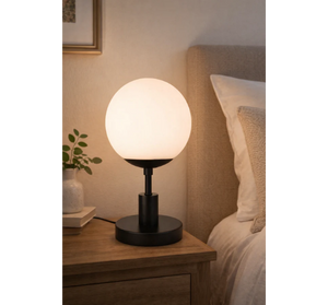 Classic Opal Globe Table Lamp - The Lamp Goods