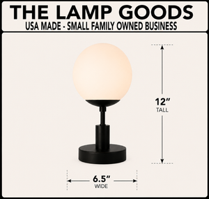 Classic Opal Globe Table Lamp - The Lamp Goods