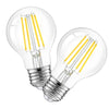 2 Pack - A19 Dimmable LED 60W Eq. Clear