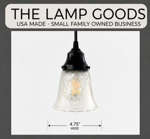 Clear Leaf and Frost Pendant Light - The Lamp Goods