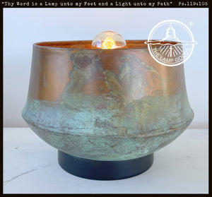 Modern Handcrafted Copper Table Lamp