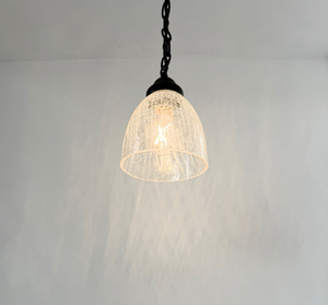 Crackle Dome Glass Pendant
