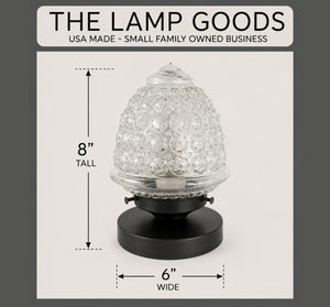 Antique Glass Table Lamp Light Fixture - The Lamp Goods