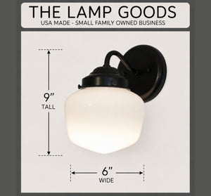 Schoolhouse Sconce Wall Light | 6"W