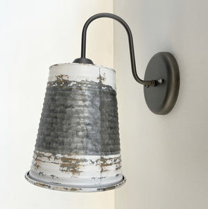 Distressed Large Farmhouse Wall Sconce Light