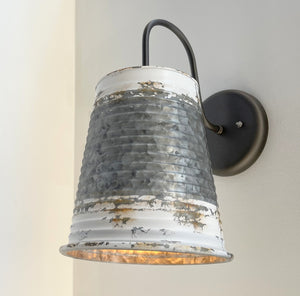 Distressed Large Farmhouse Wall Sconce Light