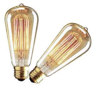 2 Pack - Dimmable Incandescent Teardrop 60W - The Lamp Goods