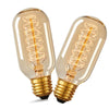 2 Pack - Dimmable Vintage Tube 40W Incand.