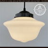 STYLISH MODERN SCHOOLHOUSE 1930s Globe Pendant Light