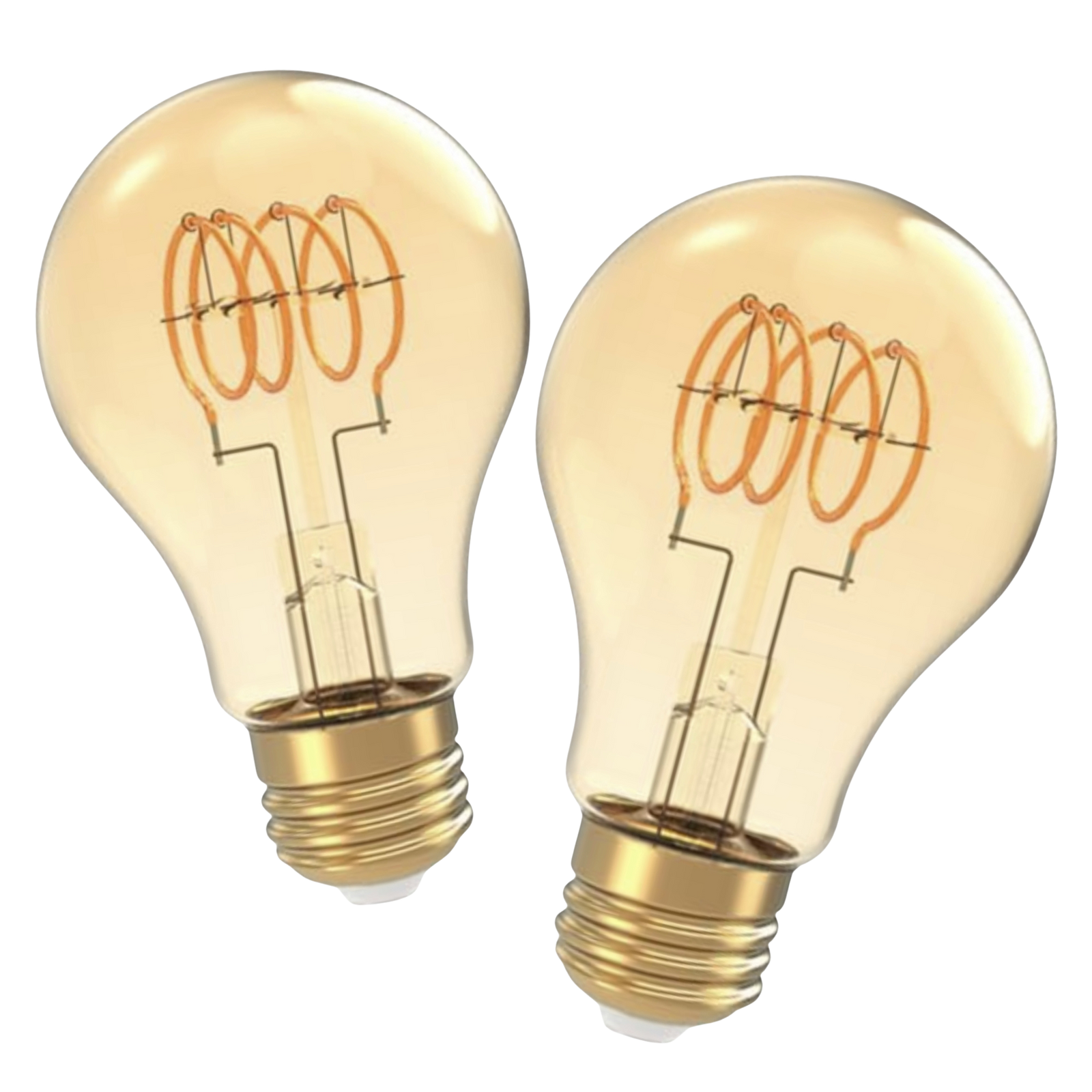 2 Pack - Dimmable LED Spiral Vintage 60W Eq. - The Lamp Goods