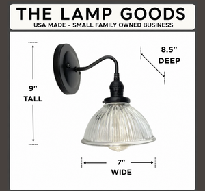 Factory Holophane Dome Exposed Socket Wall Sconce