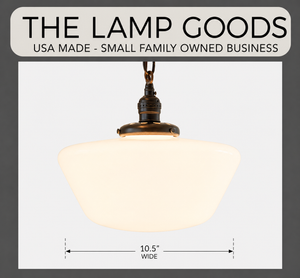 Farmstead Exposed Socket Schoolhouse Pendant Light - The Lamp Goods