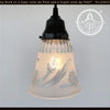 Vintage 1960's Frost & Clear PENDANT Light