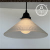 Modern Holophane PENDANT Light - Frosted