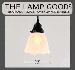 Frosted Drape Petal Pendant Light - The Lamp Goods