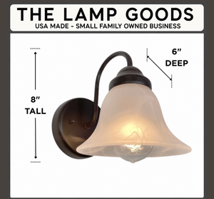Frosted Milk Glass Wall Light