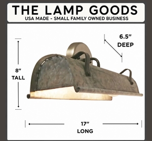 Galvanized Metal Wall Vanity Light