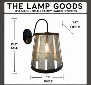 Galvanized Open Weave Wall Sconce