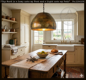 Jumbo GOLD Rustic Bucket Chandelier - The Lamp Goods