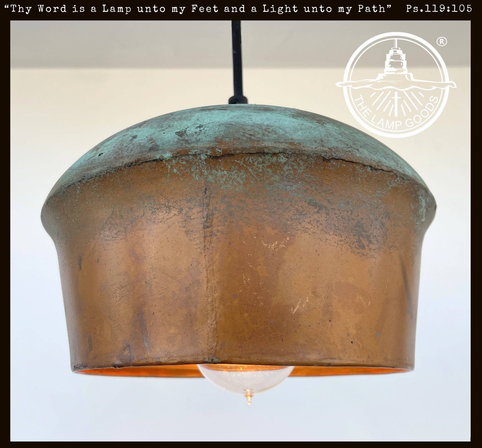 Handcrafted Copper Farmhouse Ceiling Light